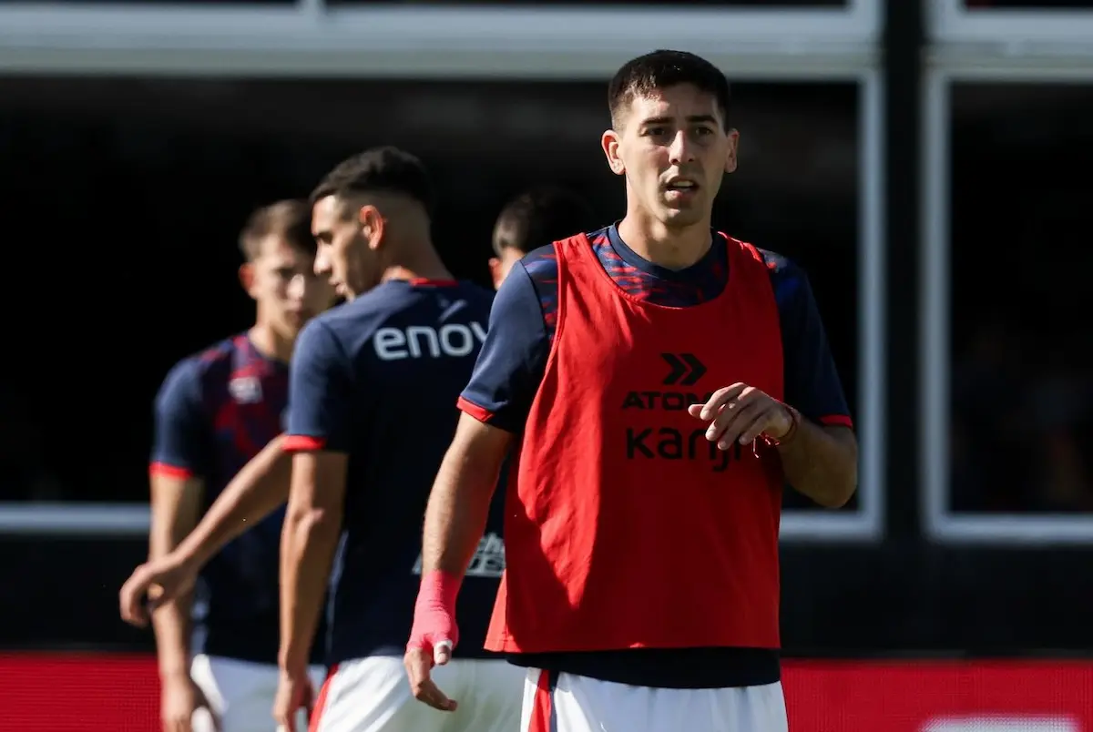 Gastón Hernández valoró el punto ante Riestra: "Queremos terminar lo más alto posible" 1 Gastón Hernández antes del partido de San Lorenzo vs. RIestra