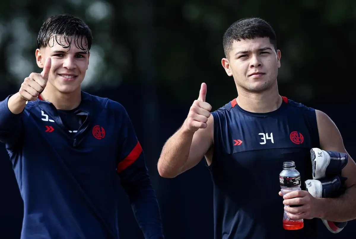 Fabricio López en el entrenamiento del sábado 19 de abril en la Ciudad Deportiva