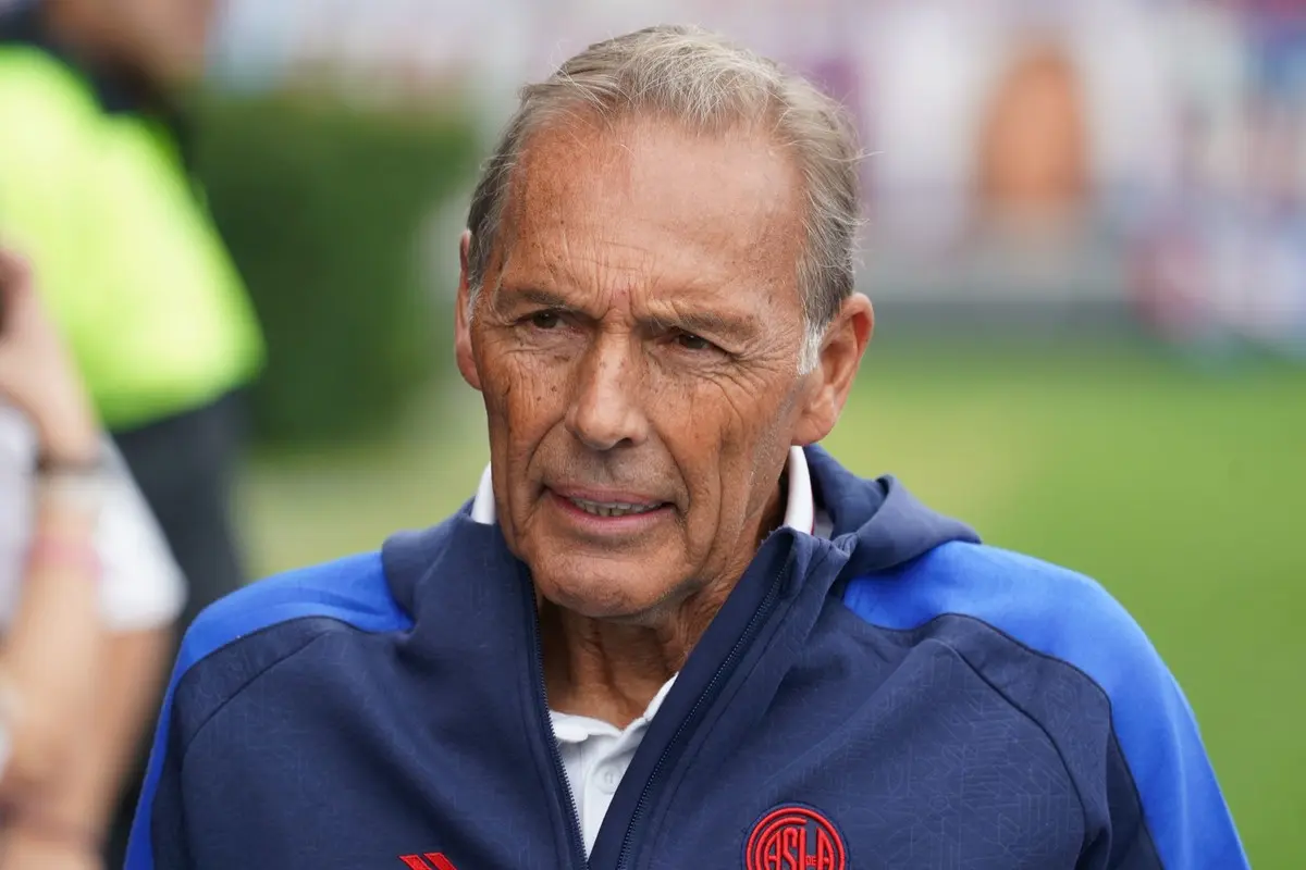 Miguel Ángel Russo durante el partido de San Lorenzo vs. Atlético Tucumán