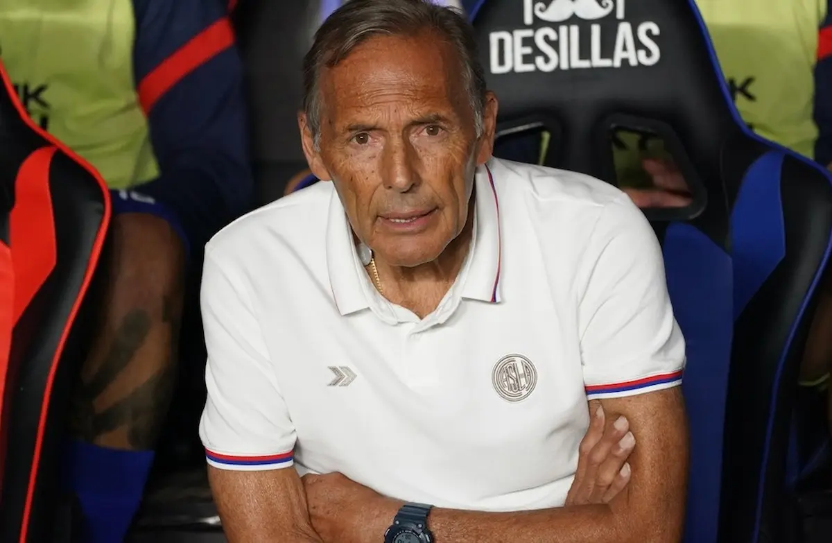 Russo en el partido entre San Lorenzo y San Martín de San Juan