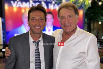 Marcelo Moretti y Julio Lopardo en época de campaña electoral