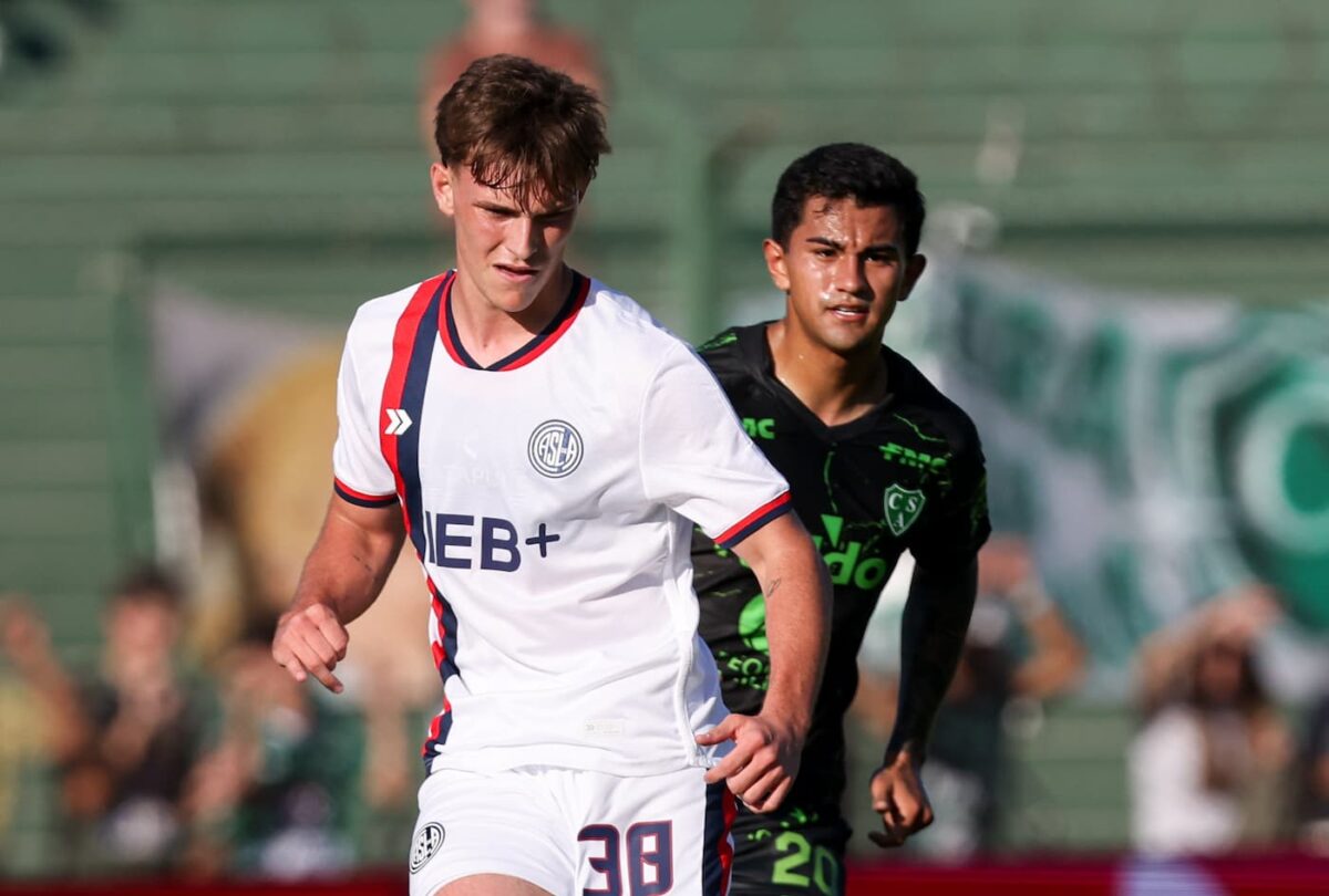 Nacho Perruzzi tuvo su debut en la Primera de San Lorenzo
