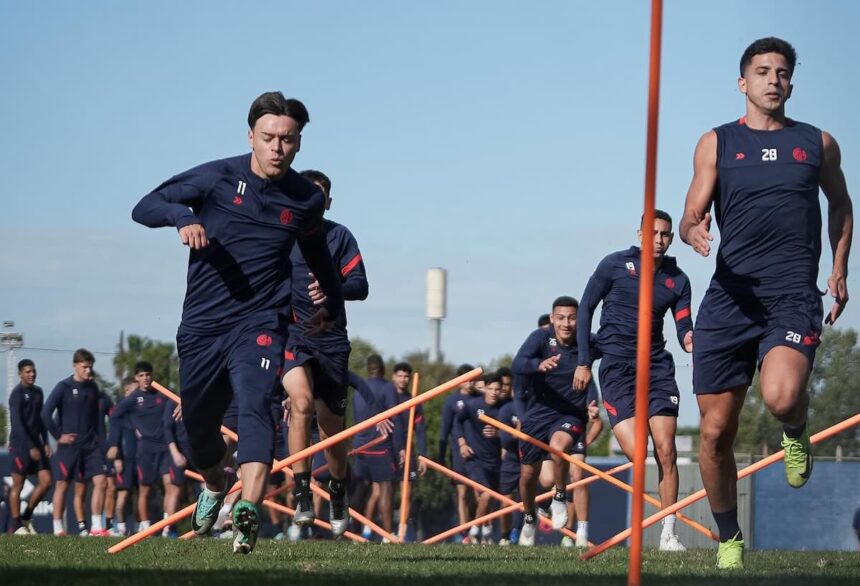 Entrenamiento de San Lorenzo: Reali y Cuello en la Ciudad Deportiva
