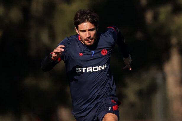 Ezequiel Cerutti en la pretemporada en Cardales