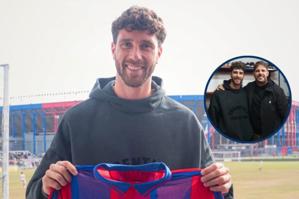 Marcos Senesi visitó la Ciudad Deportiva