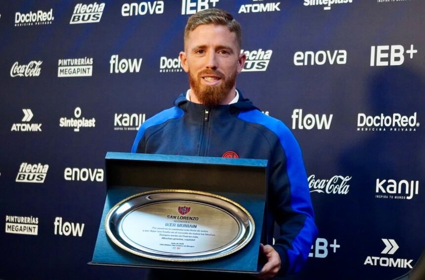 Iker Muniain se despidió de San Lorenzo