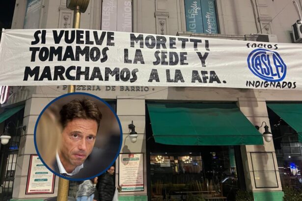 Pasacalles contra Moretti