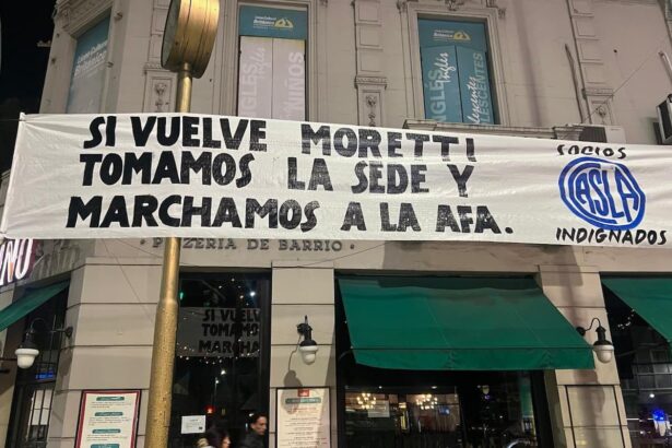 Pasacalles contra Moretti