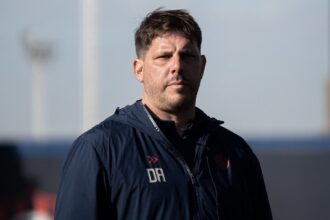 Ayude en el entrenamiento previo al debut de San Lorenzo en el Torneo Clausura.
