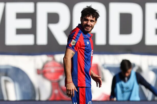 Cerutti en el partido con Gimnasia