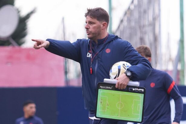 Ayude en el entrenamiento previo al partido de San Lorenzo con Gimnasia.