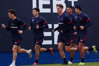 Entrenamiento de San Lorenzo en la Ciudad Deportiva