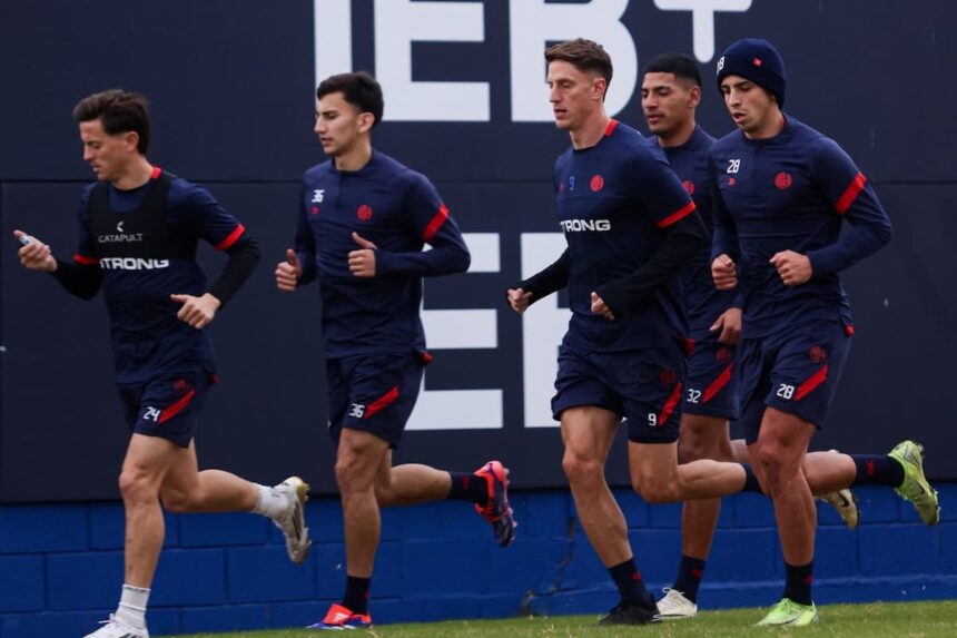 Entrenamiento de San Lorenzo en la Ciudad Deportiva