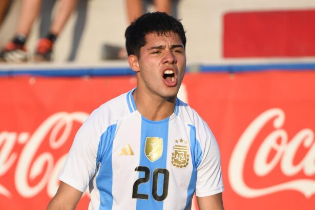 Uriel Ojeda abrió el marcador para la Argentina