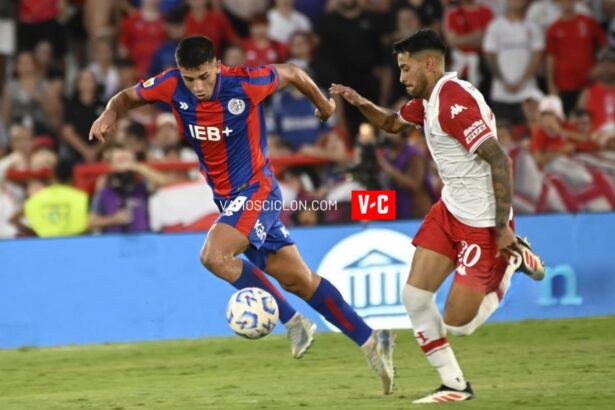 Alexis Cuello en el clásico de barrio San Lorenzo vs. Huracán