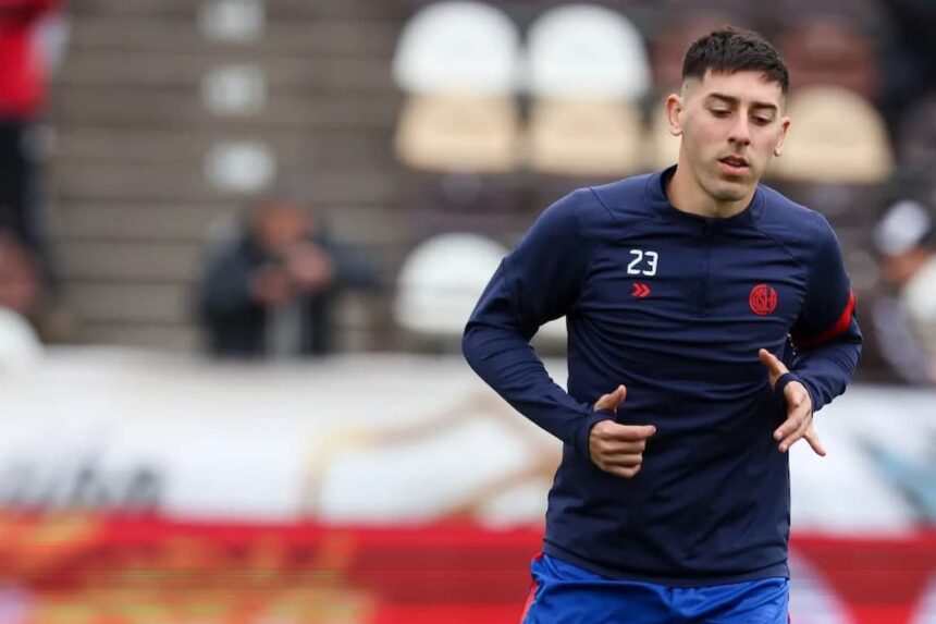 Gastón Hernández en la previa del partido de San Lorenzo con Platense