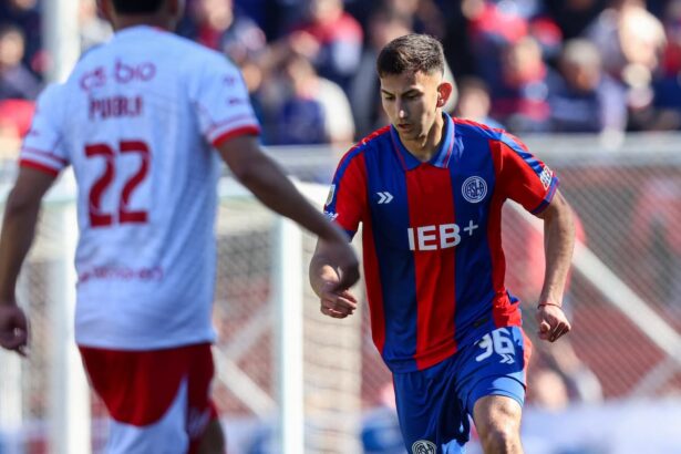 Pitu Herrera en el partido de San Lorenzo contra Instituto