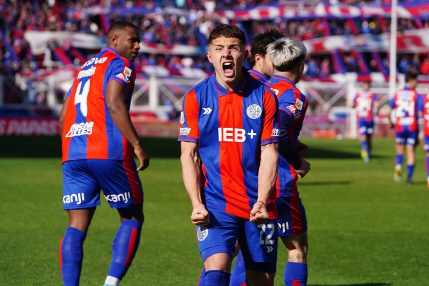 Salinardi, el autor del gol de San Lorenzo contra Instituto