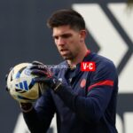 Facundo Altamirano en la práctica de San Lorenzo
