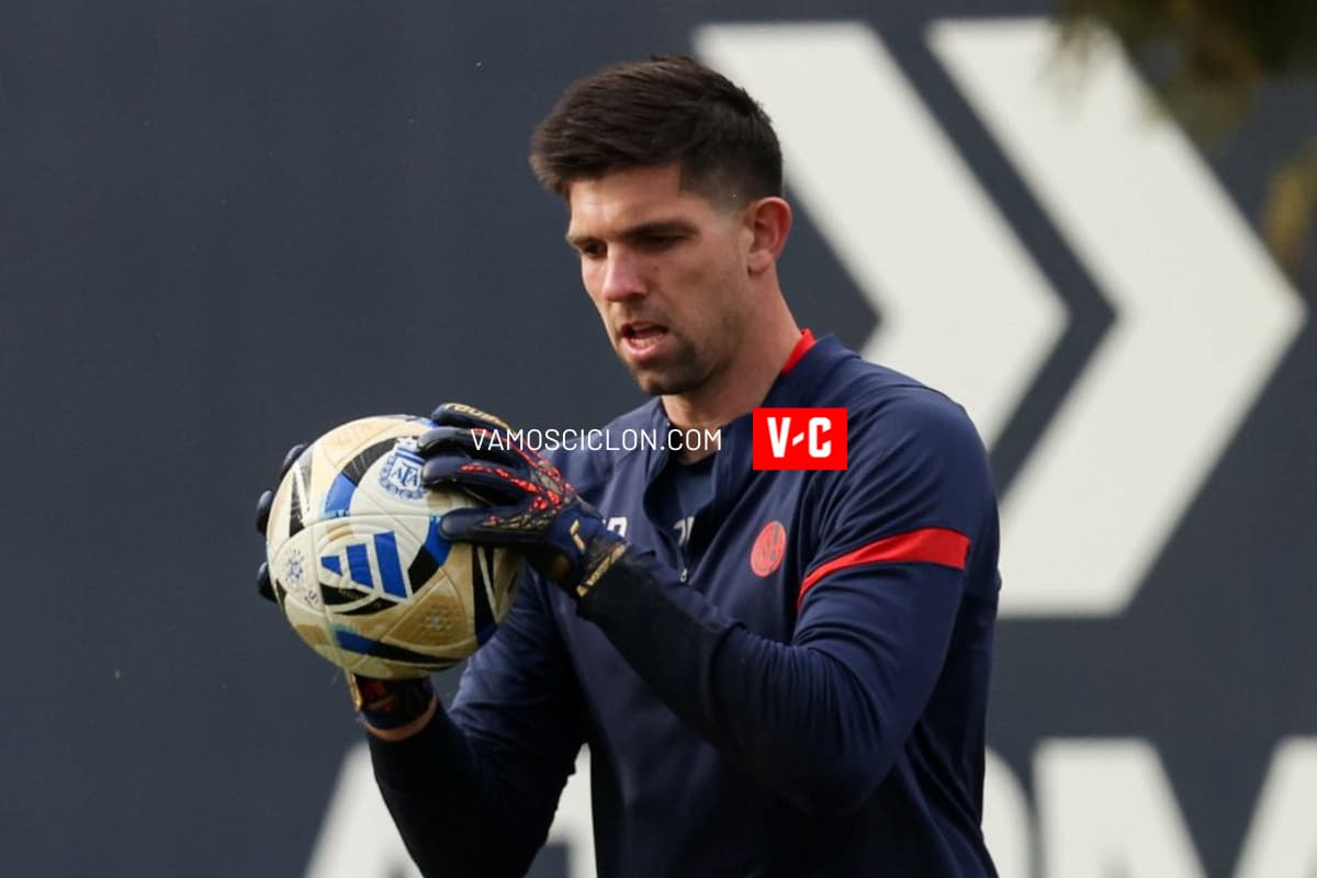 Facundo Altamirano en la práctica de San Lorenzo