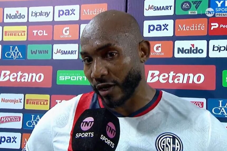 Diego Herazo tras el partido de San Lorenzo con Lanús