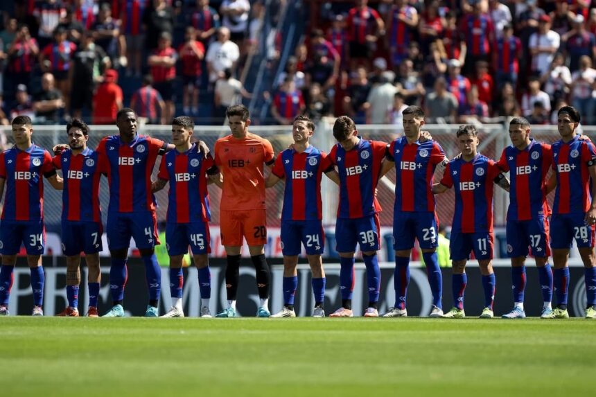 Los jugadores de San Lorenzo vs. San Martín de San Juan