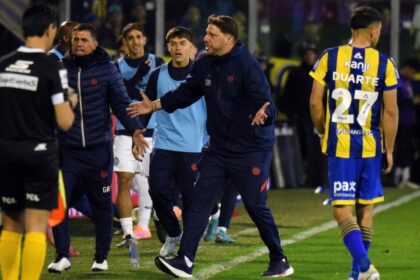 Ayude en el partido de San Lorenzo vs Rosario Central