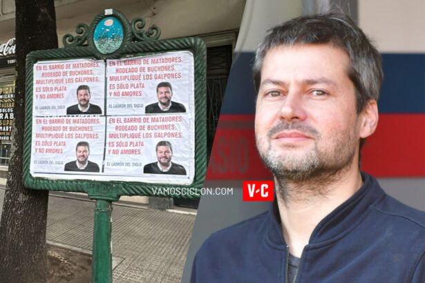 Carteles contra el regreso de Matías Lammens a San Lorenzo