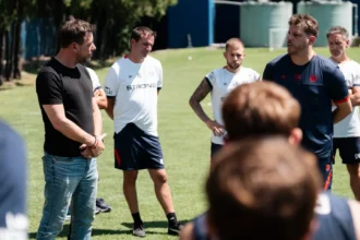 Costantino y Ayude en la previa al arranque de la pretemporada