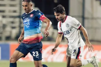 Cerutti en el amistoso de San Lorenzo vs. Cerro Porteño