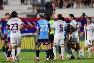 Alexis Cuello expulsado en el amistoso de San Lorenzo vs. Cerro Porteño