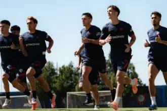 Última práctica de San Lorenzo antes de ir a La Plata