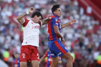 Alexis Cuello en el clásico de barrio San Lorenzo vs Huracán