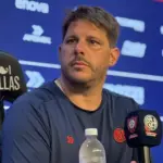Damián Ayude en el partido de San Lorenzo contra Instituto