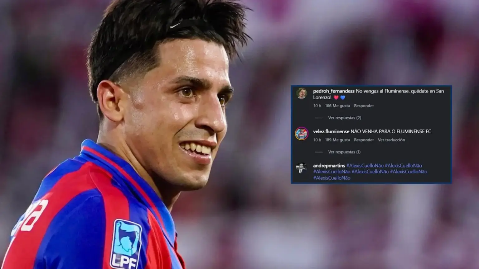 Cuello quedó envuelto en una reacción inesperada de los hinchas de Fluminense 1 Los hinchas de Fluminense rechazan la llegada de Cuello