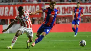 Ignacio Perruzzi en la previa del partido entre San Lorenzo y Unión de Santa Fe