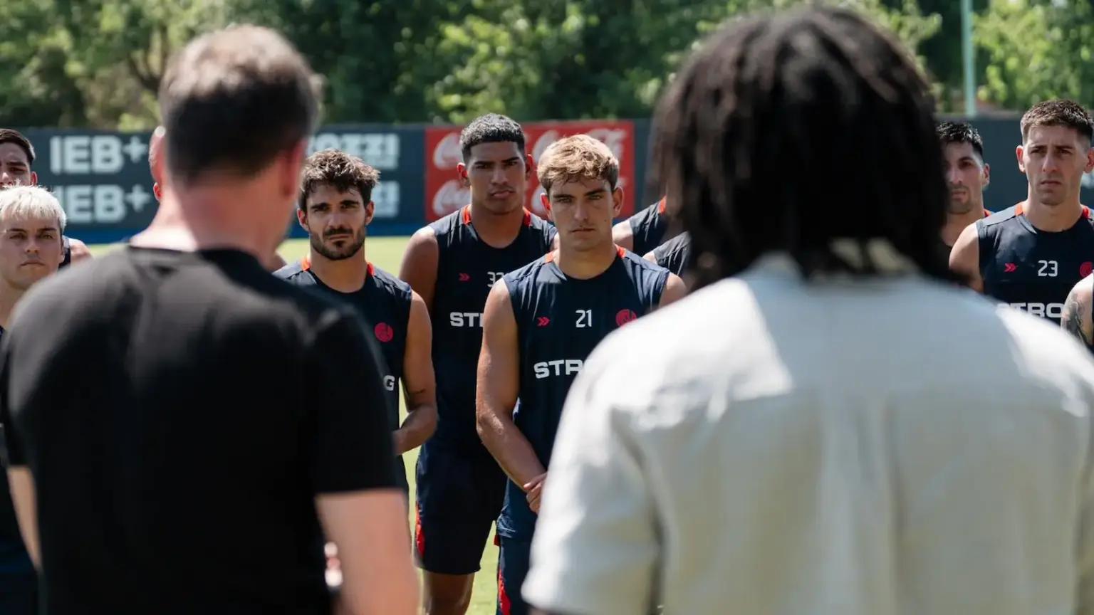 Día movido en San Lorenzo: presencia dirigencial tras la dura derrota con Huracán 1 Los dirigentes se acercaron a la práctica post derrota con Huracán