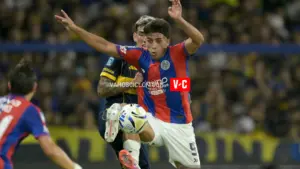 Alexis Cuello en el partido de San Lorenzo vs Boca