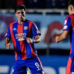 cuello festejo san lorenzo santos sudamericana