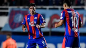 cuello festejo san lorenzo santos sudamericana