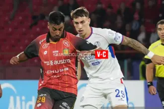 Rodrigo Auzmendi en el empate de San Lorenzo ante Cuenca