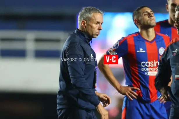 Gustavo Álvarez tras el partido de San Lorenzo vs Recoleta