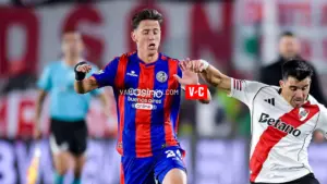 Nicolás Tripichio en el clásico San Lorenzo vs River