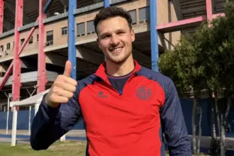 Facundo Bruera volvió a San Lorenzo tras dos años a préstamo en Barracas Central