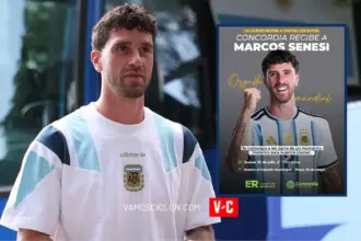 Marcos Senesi volvió a Concordia y recibirá un homenaje tras el Mundial