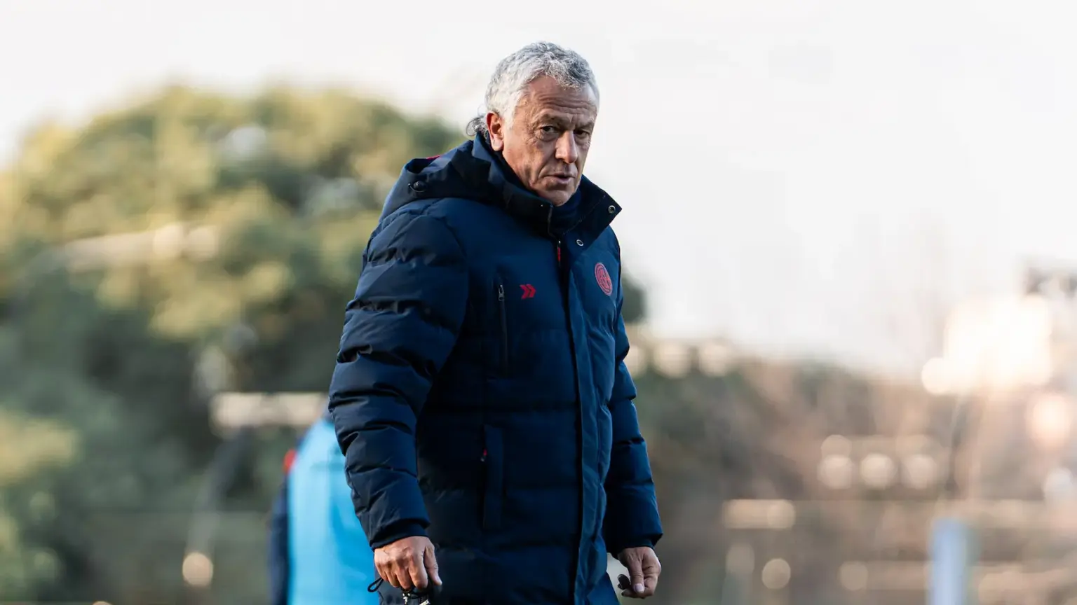 Pipo Gorosito en la práctica de San Lorenzo