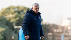 Pipo Gorosito en la práctica de San Lorenzo