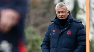 Pipo Gorosito en el entrenamiento del Ciclón