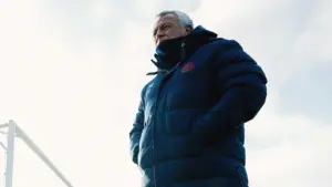 Pipo Gorosito en el entrenamiento de San Lorenzo previo al debut contra Riestra