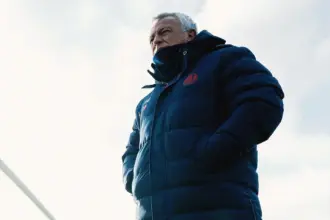 Pipo Gorosito en el entrenamiento de San Lorenzo previo al debut contra Riestra
